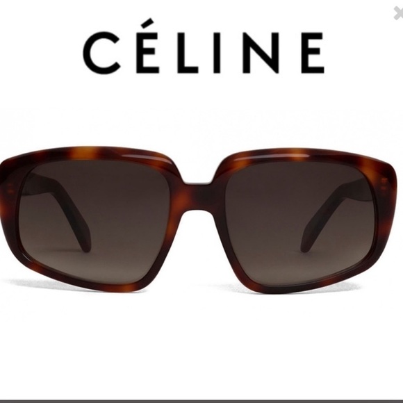 Celine Oversized Sunglasses in Blonde Havana H509 - Picture 1 of 7